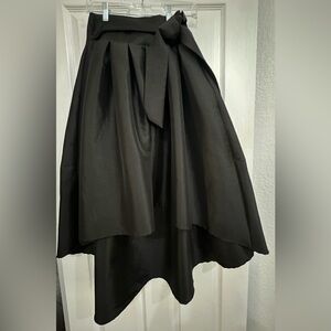 Black Asymmetrical Skirt with Bow . Size L Juniors